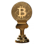 Bitcoin on pedestal